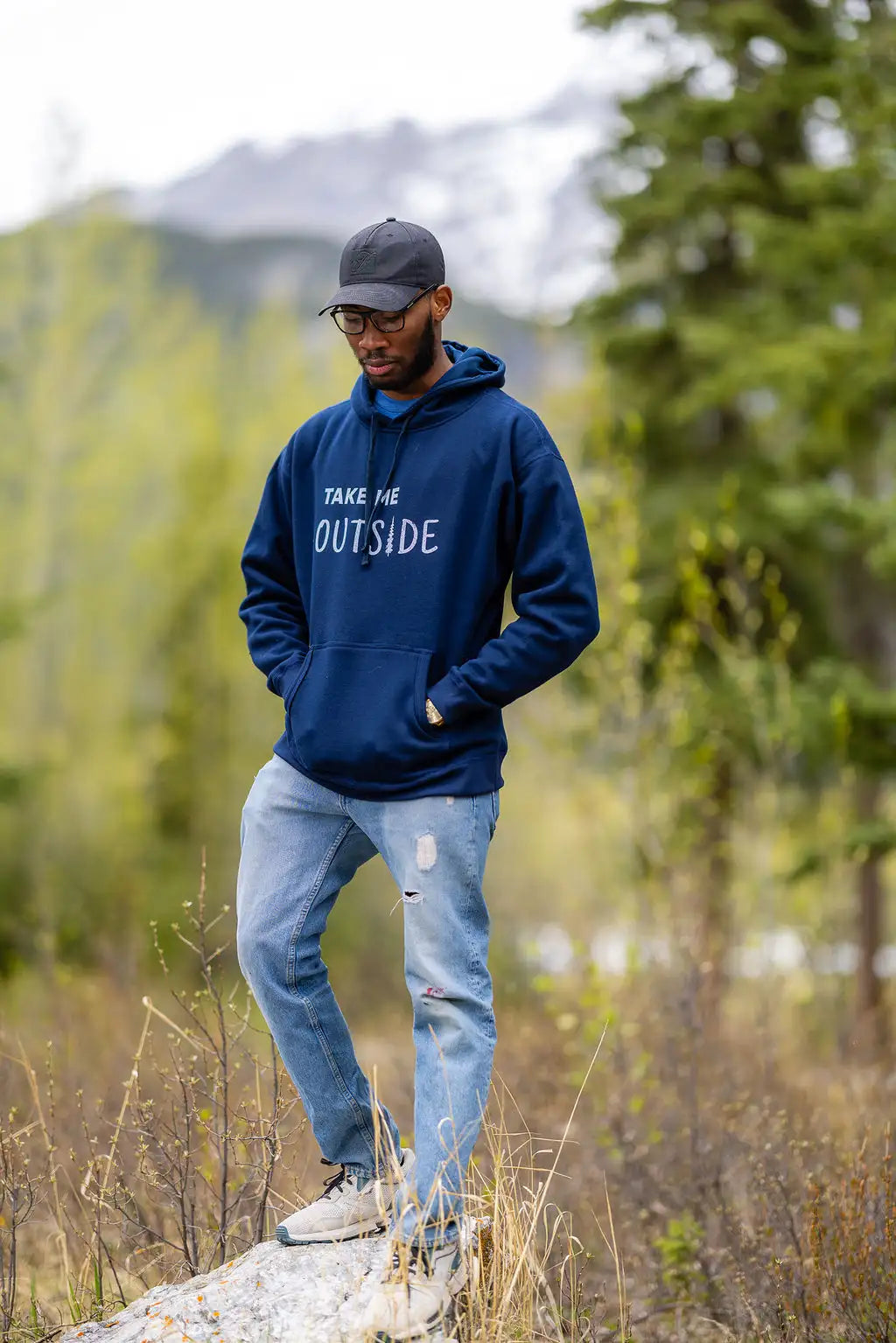 Take Me Outside Hoodie - Navy