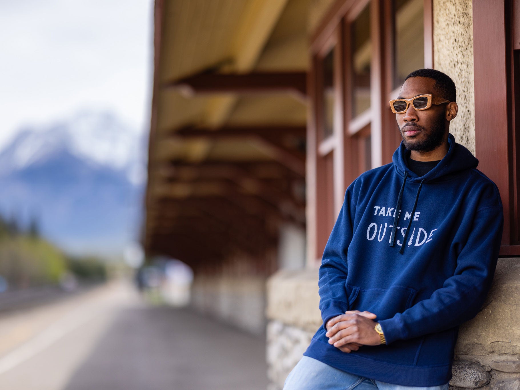 Take Me Outside Hoodie - Navy