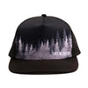 Adult Treeline Trucker Hat - Black