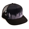 Adult Treeline Trucker Hat - Black