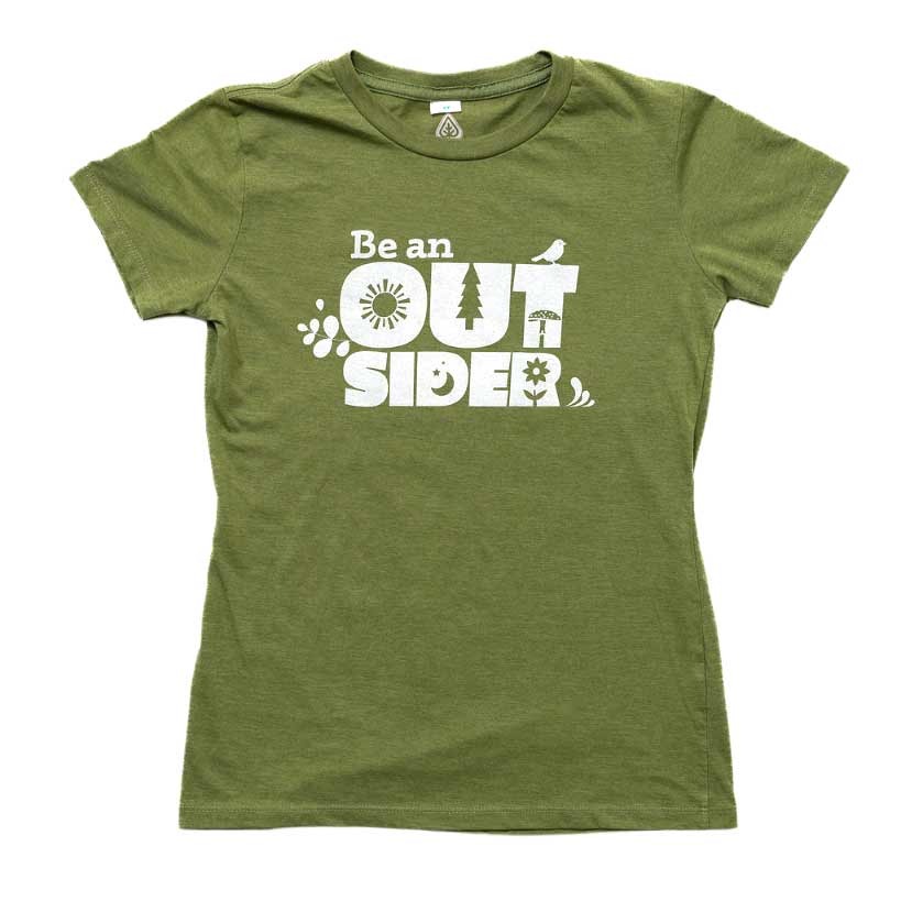 Women's Be An Outsider - Leaf Green