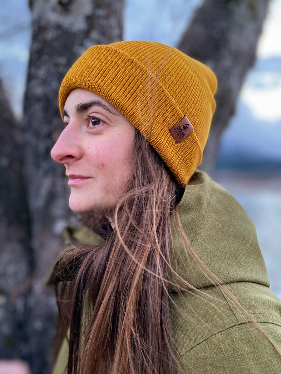 Brown Merino Wool Toque
